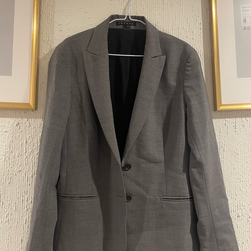 Theory Charcoal Blazer for Women